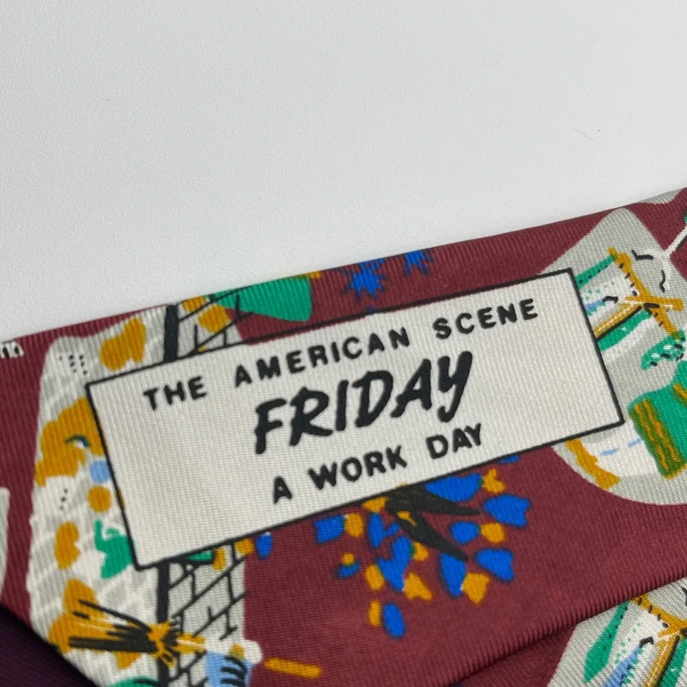 Vintage Don Loper‎ Beverly Hills SilkTie Friday work life